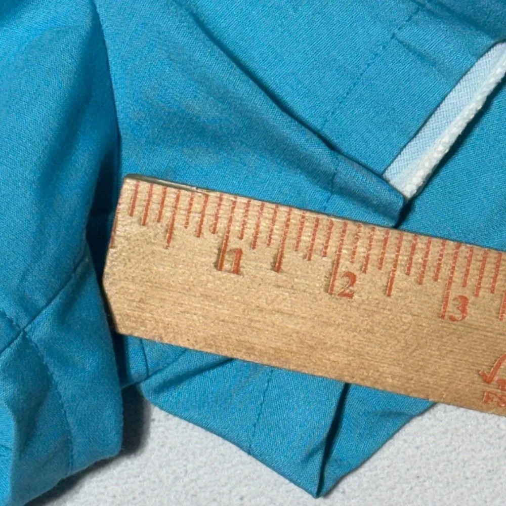 Vintage Jantzen Swim Trunks Mens 36 Teal Blue Colorblock Mesh Lined Made in USA